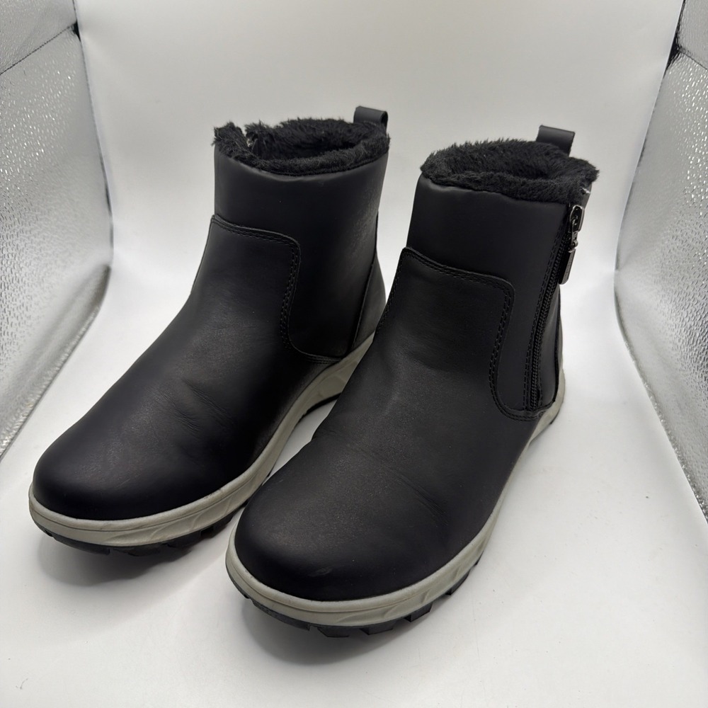 KHOMBU WOMEN'S SIENNA SNOW BOOT, BLACK, 8 *PRE-OWNED
